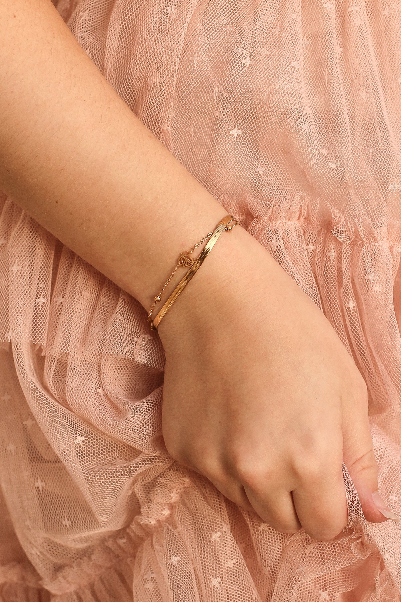 Anne Double Chain Bracelet