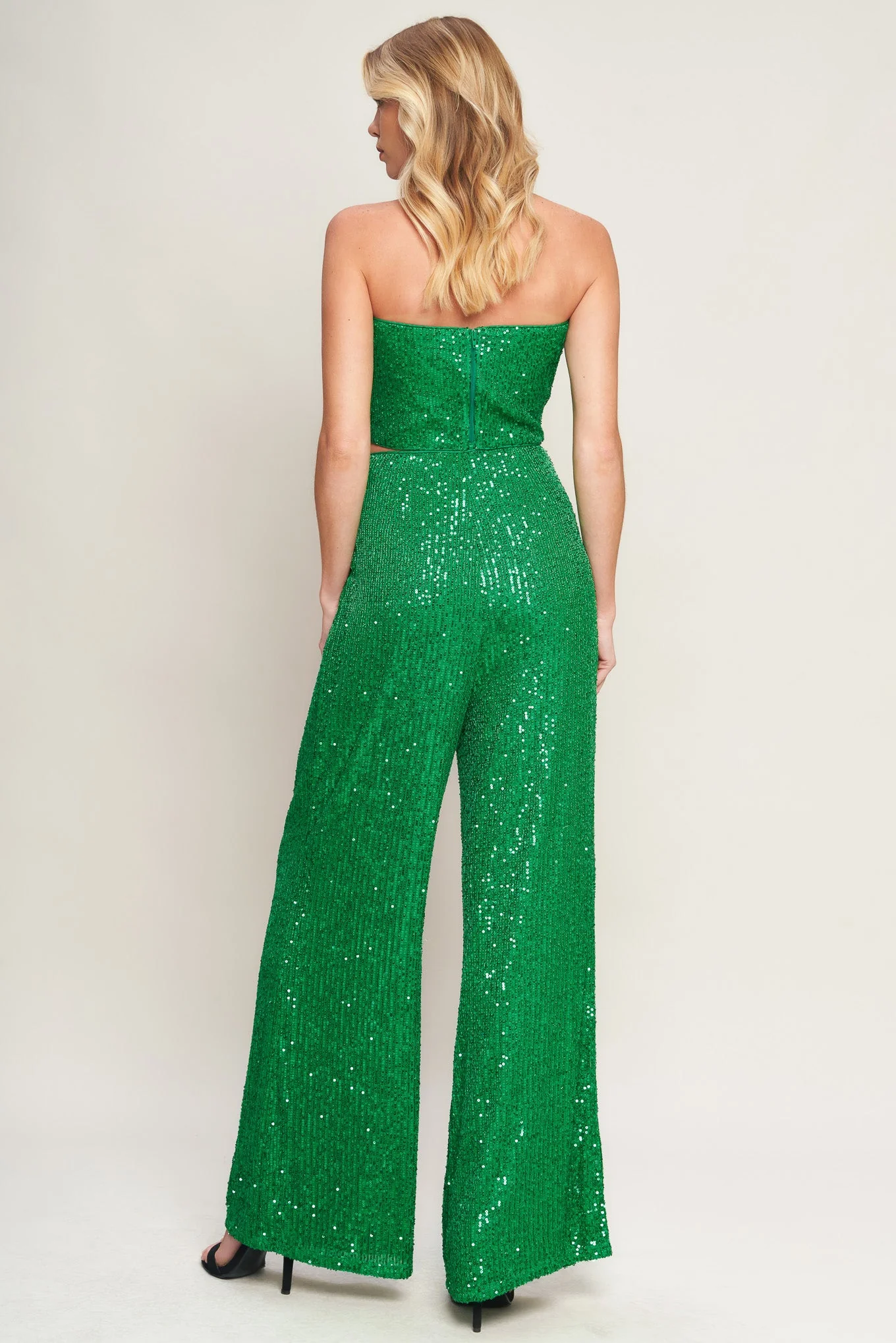 CHARMING COMPOSURE SEQUIN CROP TOP & PANT SET - Image 8