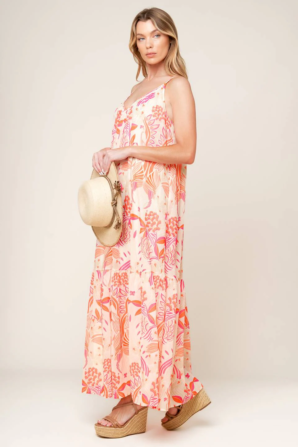 SECRET GARDEN MAXI DRESS - PINK - FINAL SALE - Image 3