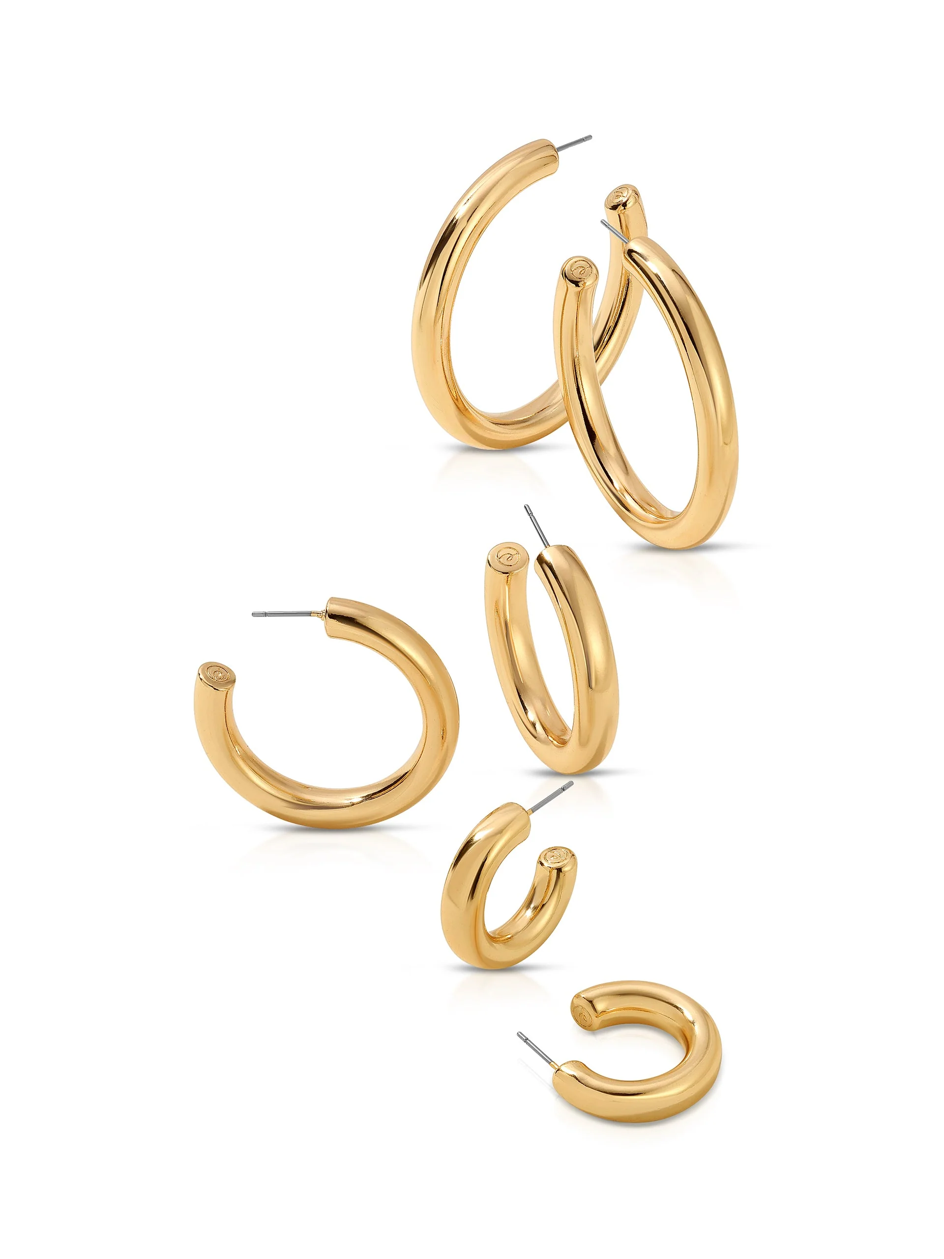 Small Thick Classic Hoops - Image 7